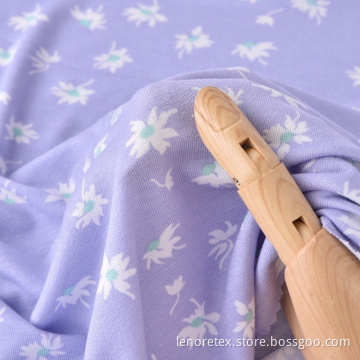 Vortex sticka rayon spandex singel jersey print tyg